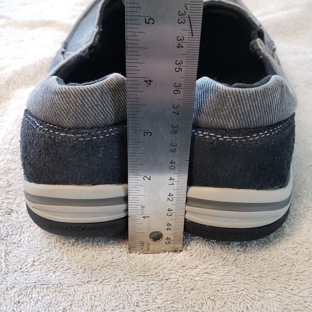 Skechers Creston Moseco Moccasin Slip On Loafer Mens 10 Gray Relaxed Fit - Picture 5 of 8
